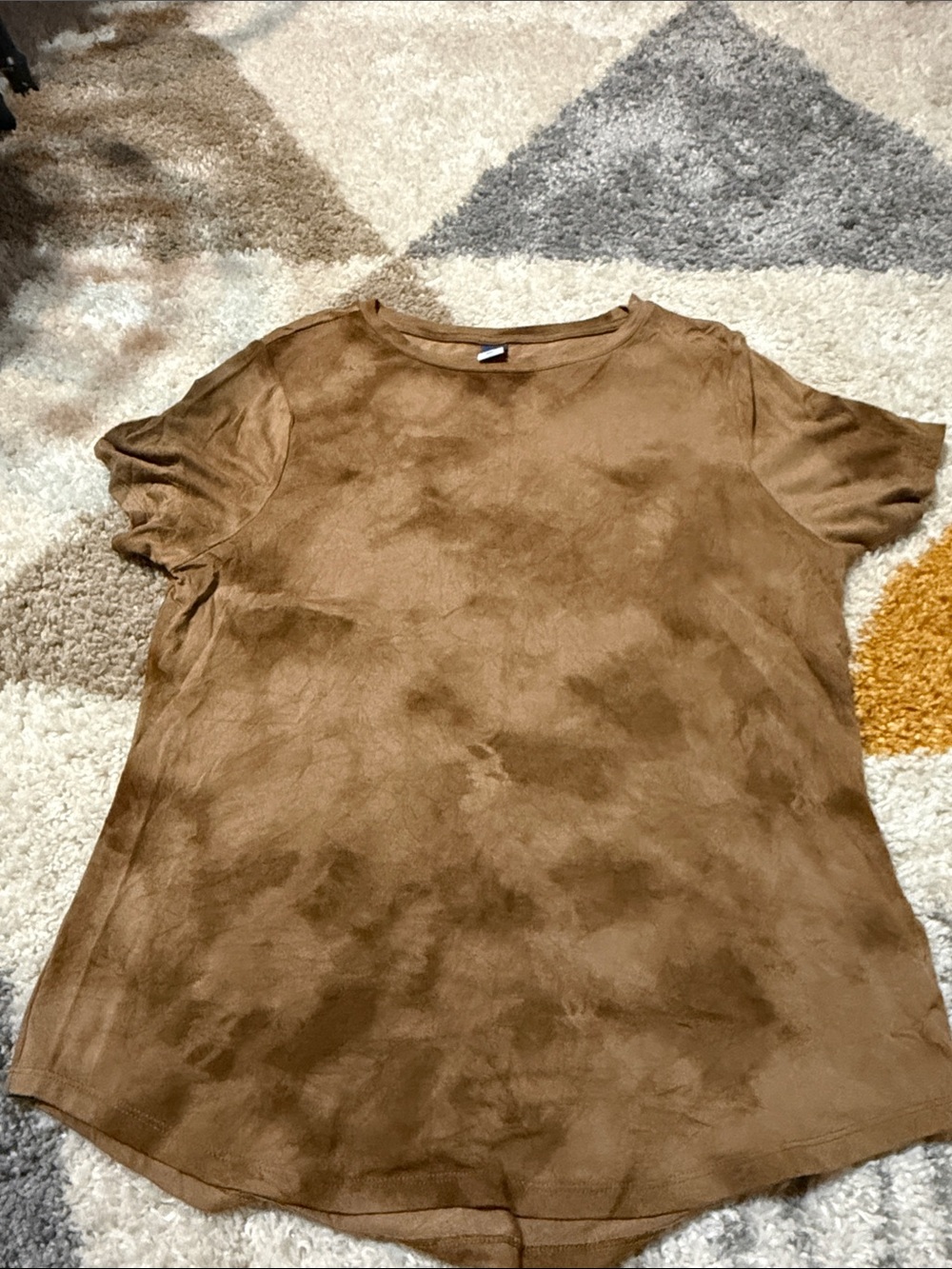 Old Navy Brown Short Sleeve Crewneck Tee